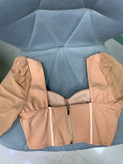 کراپ زنانه آستین بلند مدل بستییر (Bustier) کورستی با یقه قلبی وارداتی