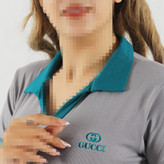 پولوشرت یقه رنگی جنس پاپایا گلدوزی گوچی